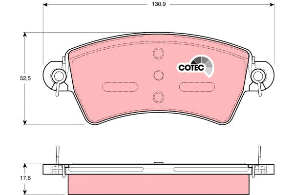 Brake Pad Set, disc brake (GDB1385)