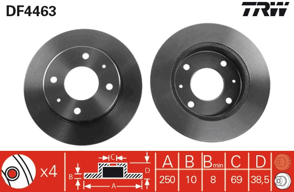Brake Disc (DF4463)