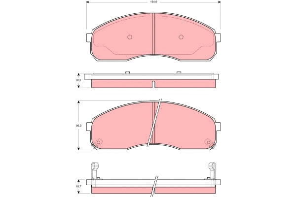 Brake Pad Set, disc brake (GDB3261)