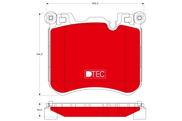 Brake Pad Set, disc brake (GDB1826DTE)
