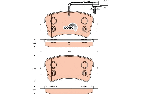 Brake Pad Set, disc brake (GDB1903)