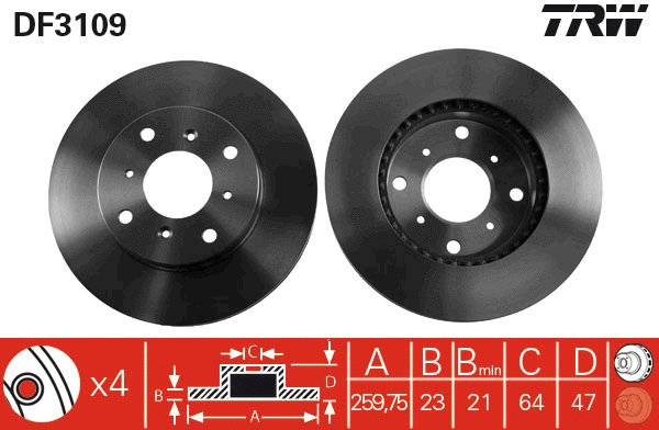 Brake Disc (DF3109)