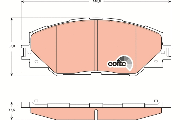Brake Pad Set, disc brake (GDB3424)