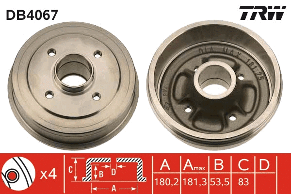 Brake Drum (DB4067)