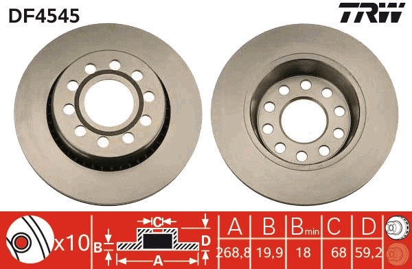 Brake Disc (DF4545)