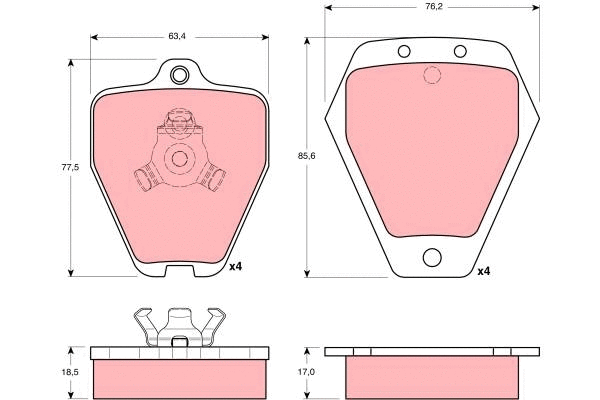 Brake Pad Set, disc brake (GDB1323)