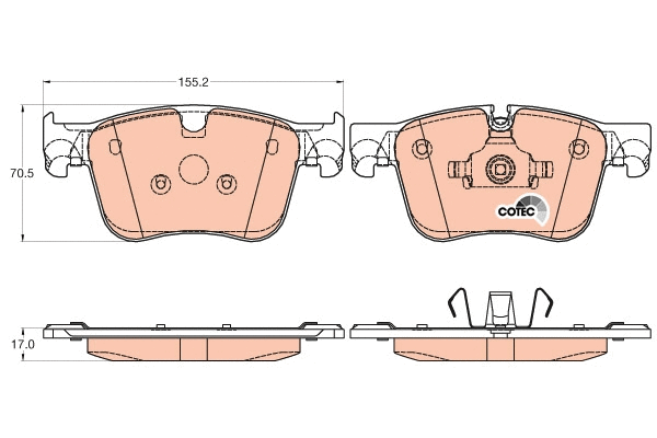 Brake Pad Set, disc brake (GDB2035)