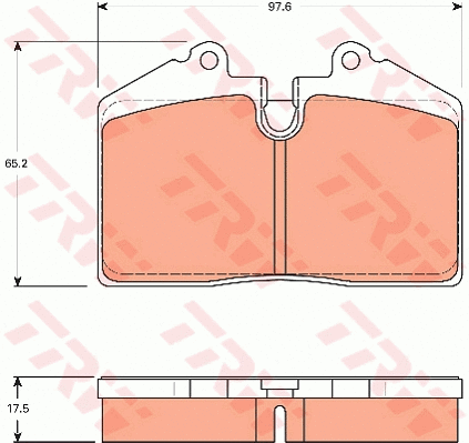 Brake Pad Set, disc brake (GDB7580)