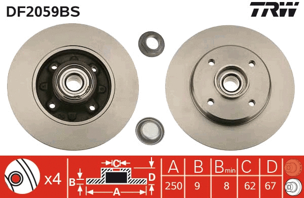 Brake Disc (DF2059BS)