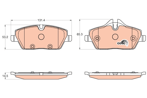 Brake Pad Set, disc brake (GDB2038)