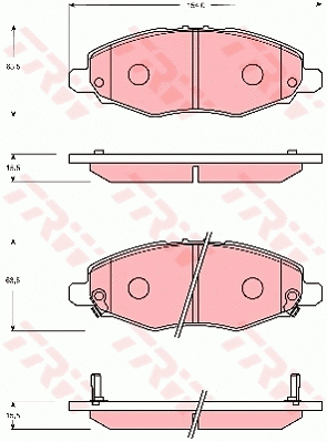 Brake Pad Set, disc brake (GDB7702)