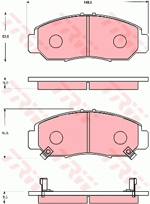 Brake Pad Set, disc brake (GDB7634)