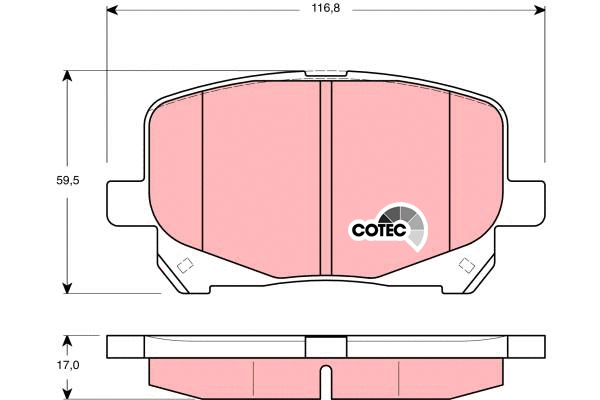 Brake Pad Set, disc brake (GDB3248)