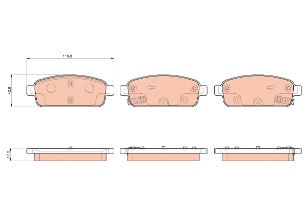 Brake Pad Set, disc brake (GDB1927)
