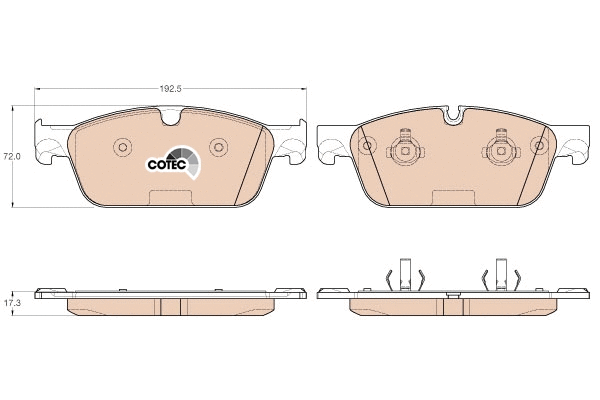 Brake Pad Set, disc brake (GDB1970)