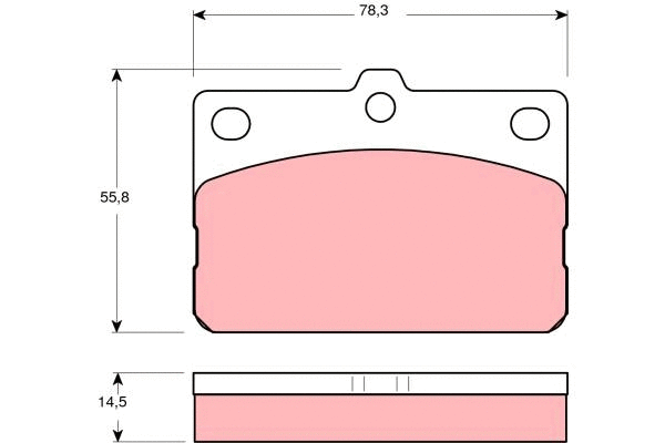 Brake Pad Set, disc brake (GDB138)