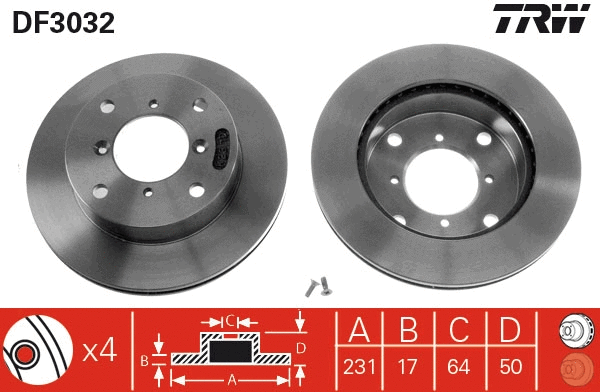 Brake Disc (DF3032)