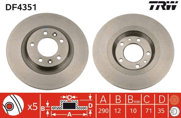 Brake Disc (DF4351)