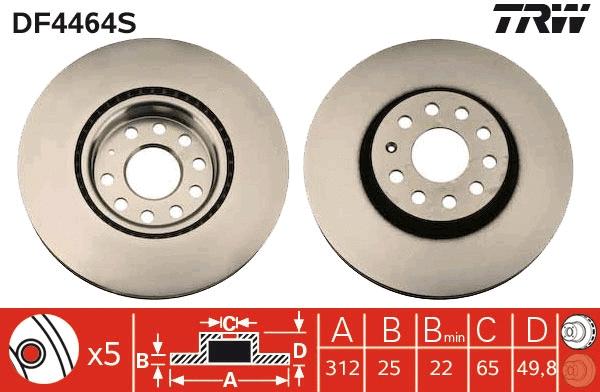 Brake Disc (DF4464S)
