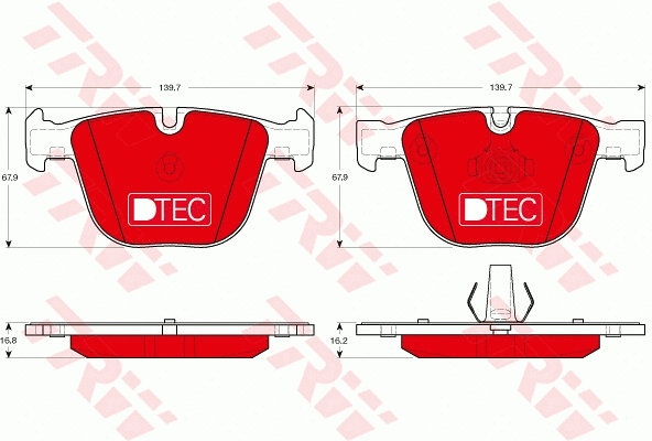 Brake Pad Set, disc brake (GDB1892DTE)