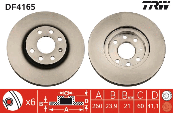 Brake Disc (DF4165)