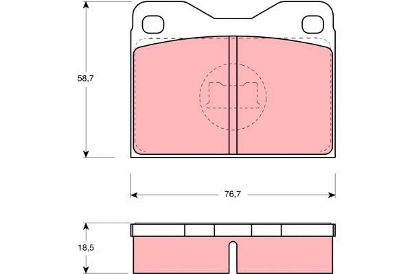 Brake Pad Set, disc brake (GDB279)