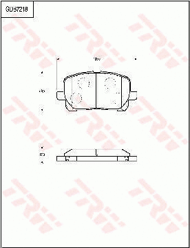 Brake Pad Set, disc brake (GDB7218)