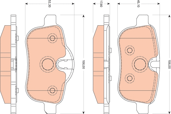 Brake Pad Set, disc brake (GDB1827)