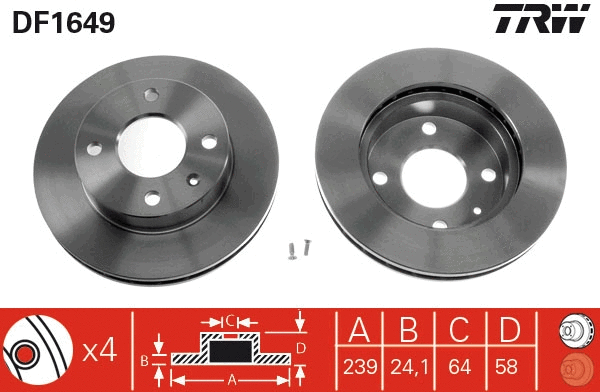 Brake Disc (DF1649)
