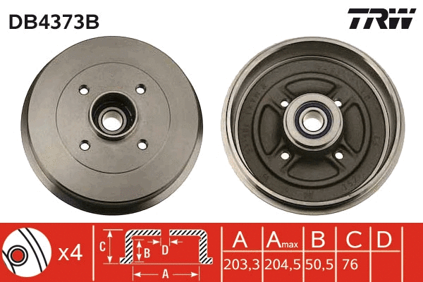 Brake Drum (DB4373B)