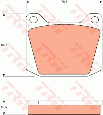 Brake Pad Set, disc brake (GDB7567)