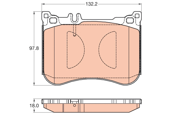 Brake Pad Set, disc brake (GDB2019)