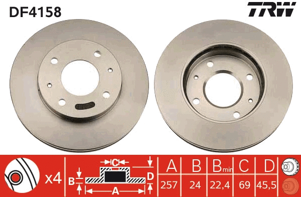 Brake Disc (DF4158)