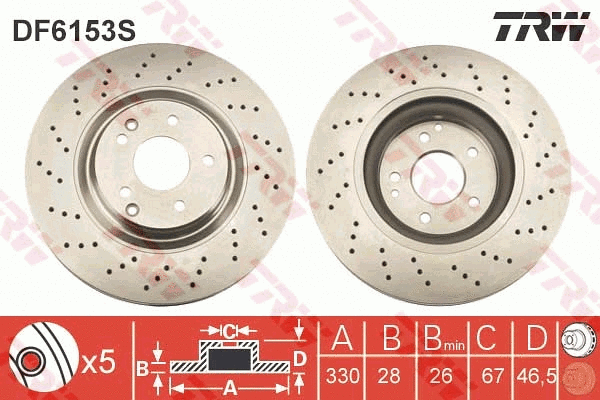 Brake Disc (DF6153S)