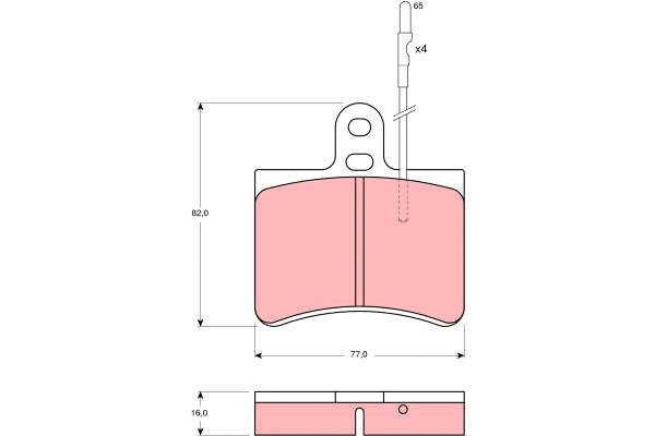 Brake Pad Set, disc brake (GDB145)