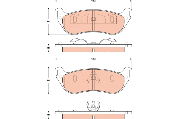 Brake Pad Set, disc brake (GDB4132)