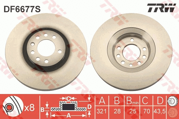 Brake Disc (DF6677S)