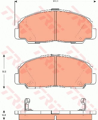 Brake Pad Set, disc brake (GDB7528)