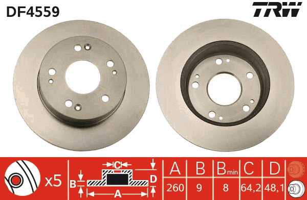 Brake Disc (DF4559)