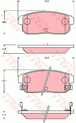 Brake Pad Set, disc brake (GDB7184AT)