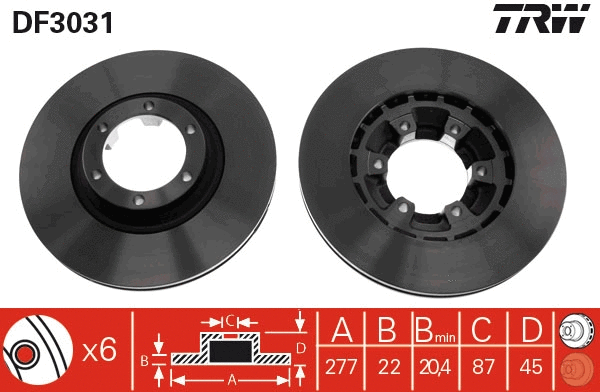 Brake Disc (DF3031)