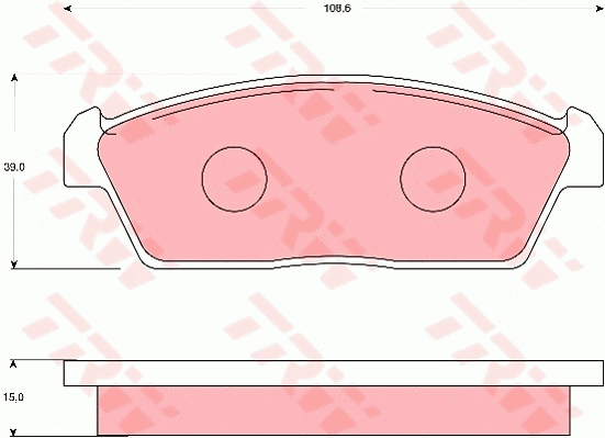 Brake Pad Set, disc brake (GDB7124)