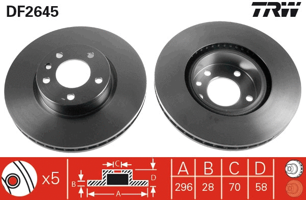 Brake Disc (DF2645)