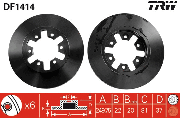 Brake Disc (DF1414)