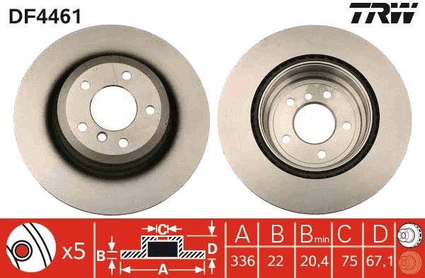 Brake Disc (DF4461)