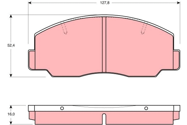 Brake Pad Set, disc brake (GDB1096)