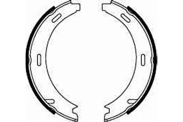 Brake Shoe Set, parking brake (GS8208)