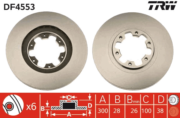 Brake Disc (DF4553)
