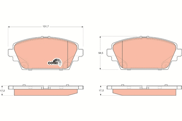 Brake Pad Set, disc brake (GDB3227)