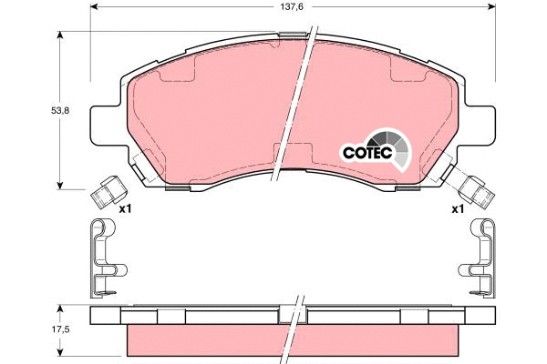 Brake Pad Set, disc brake (GDB3205)